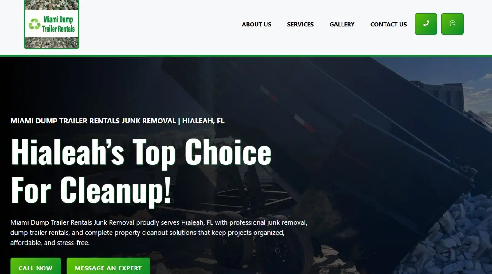 Miami Dump Trailer Rentals Junk Removal dumpster rental